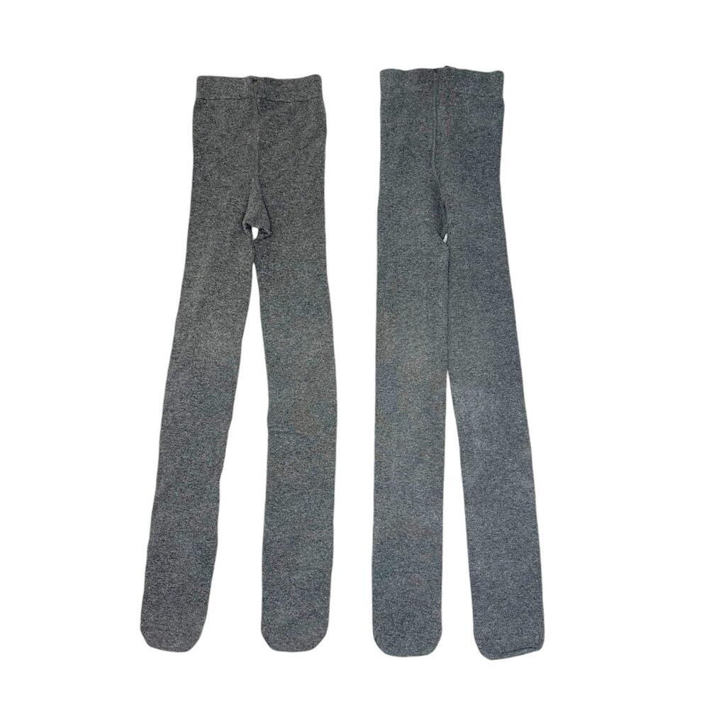 Marks & Spencer 2 Pairs of Cotton Blend Thermal Tights Size 6-7Y
